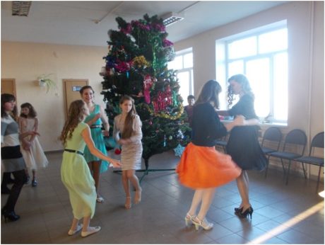 Новогодний праздник в Михайловской школе